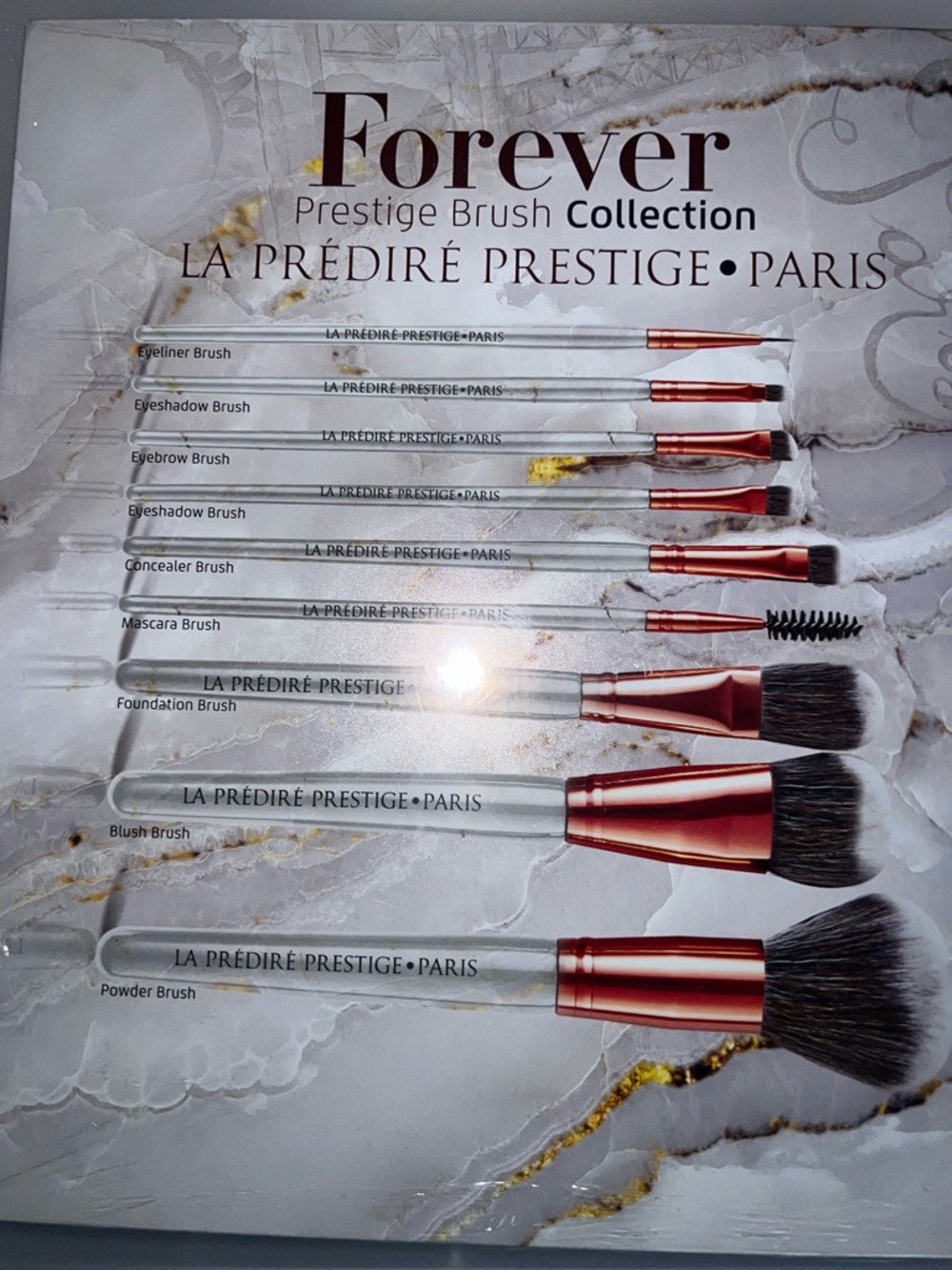 La Predire Prestige "Forever" 9-Piece Brush Set - Picture 3 of 3